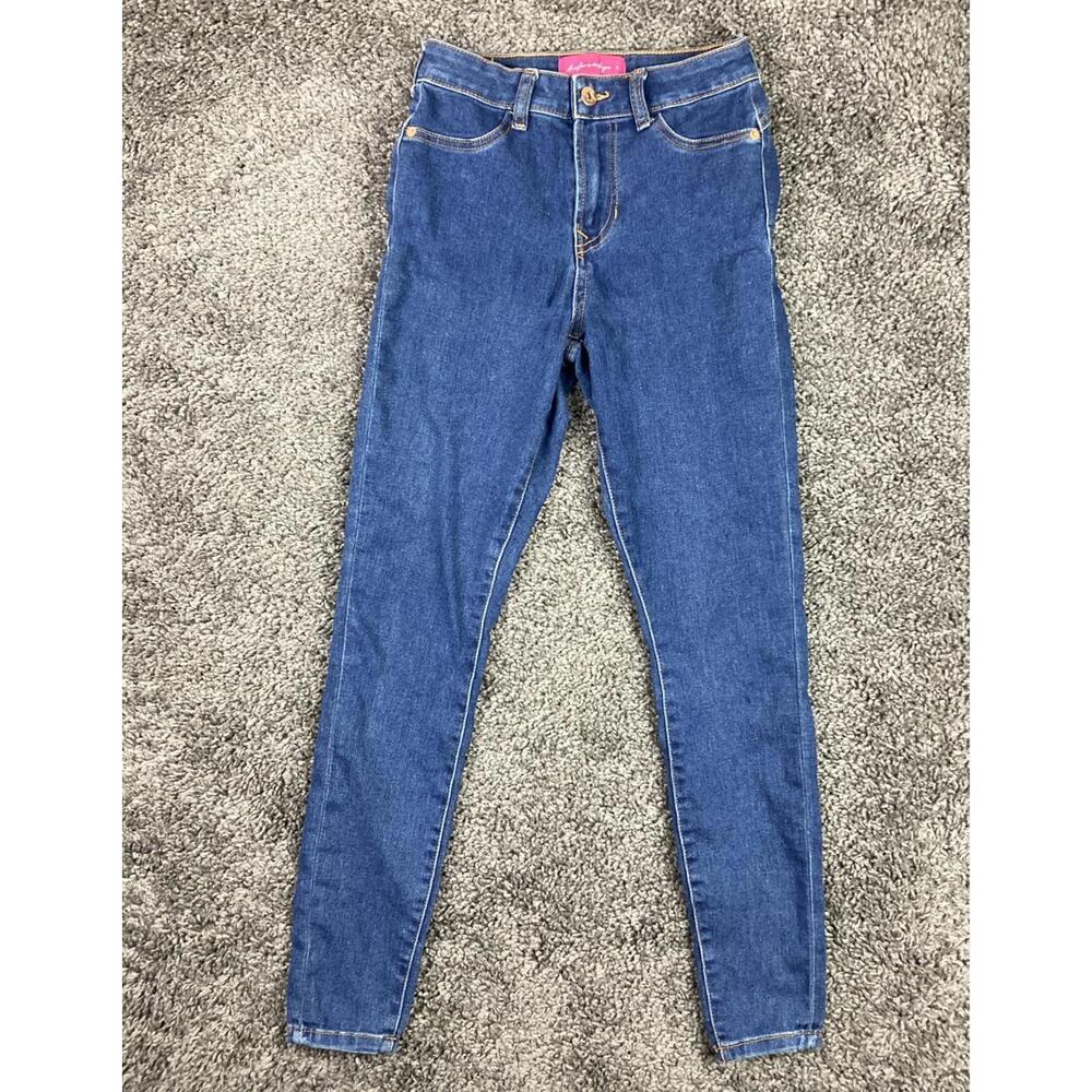 Tailor Vintage Skinny Jeans Womens Dark Wash Stretch Denim Slim Fit Sz 0